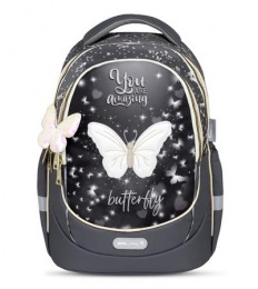 Iskolatáska, cipzáras, BELMIL "Leisure Plus Amazing Butterfly", pillangó