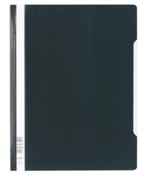 Gyorsfűző, PP, A4+, DURABLE, fekete