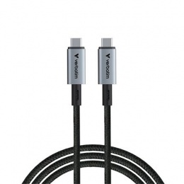USB kábel, USB-C - USB-C, 1,2 m, 240W, VERBATIM, fekete