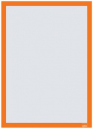Posztertábla, fali, A3 méret, műanyag keret, 2 db, NOBO, narancs