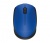 Egér, vezeték nélküli, optikai, közepes méret, USB, LOGITECH "M171", kék